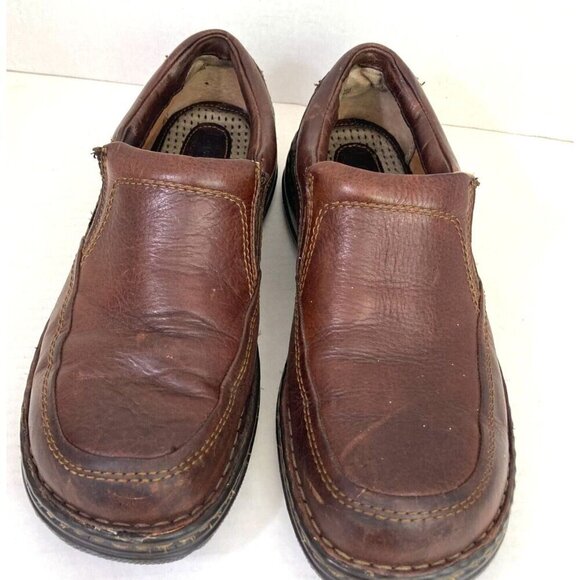 Born Blast II Slip On Leather Loafers Mens Size 10 M Mahogany Brown M6663 Shoes - Picture 5 of 13